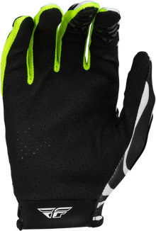 Youth Lite Uncaged Gloves Black/White/Neon Green Ym