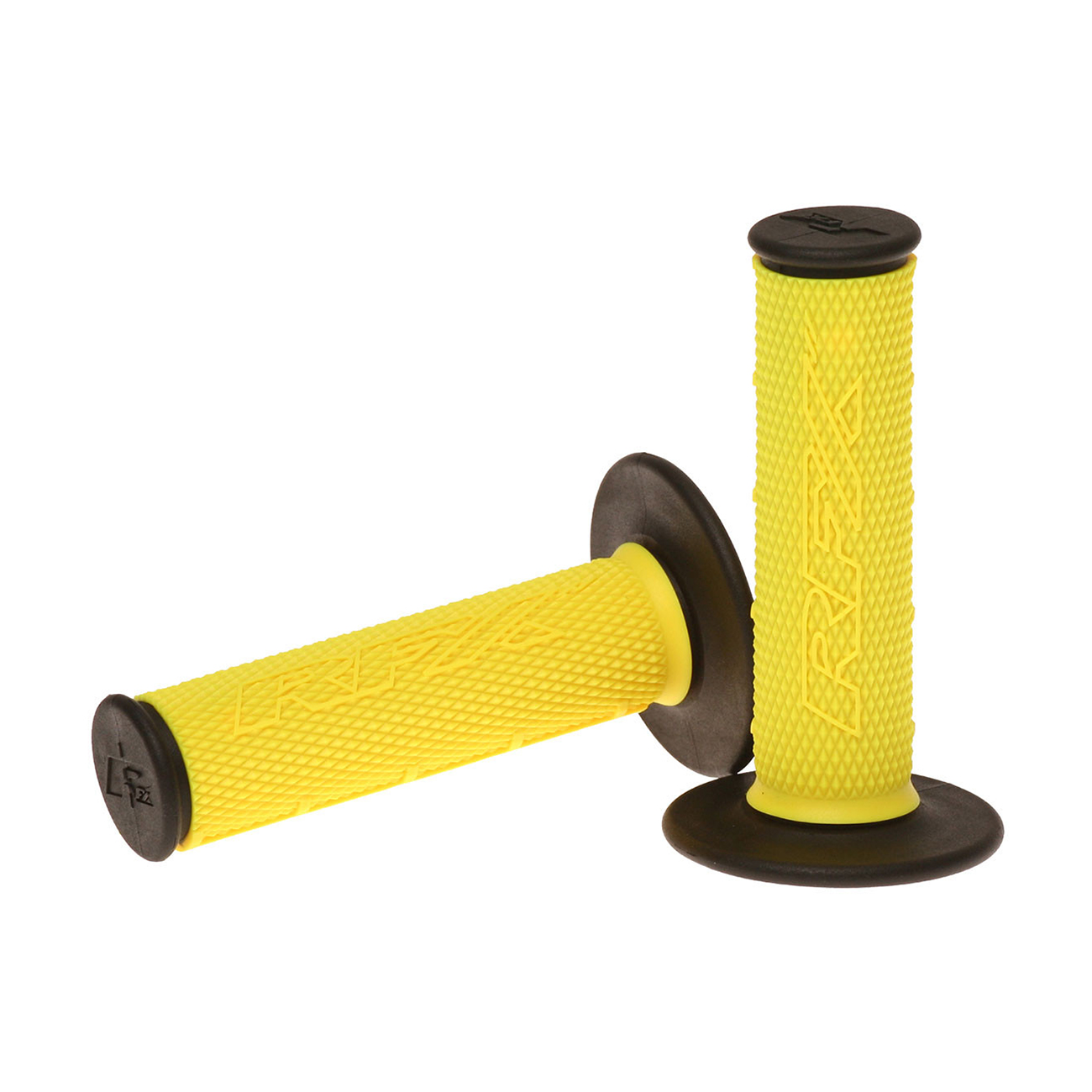 Dual Compound Grips Yellow With Black Ends