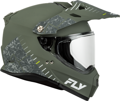 Fly Trekker Granite Helmet Matte Sage/Grey Lg
