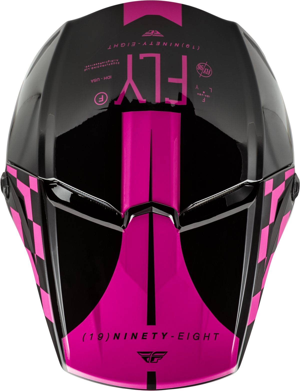Yth Kinetic Lite Rival Helmet Gloss Black/Pink Ys