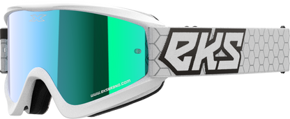 Flat Out Mirror Goggle White/Black Blue Mirror