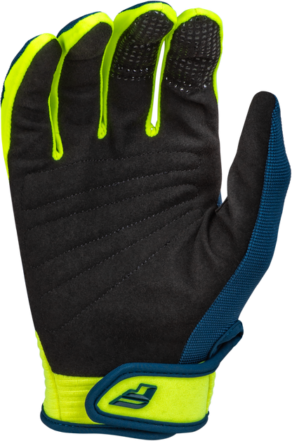 Youth F 16 Gloves Navy/Hi Vis/White Y3xs