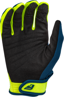 Youth F 16 Gloves Navy/Hi Vis/White Y2xs