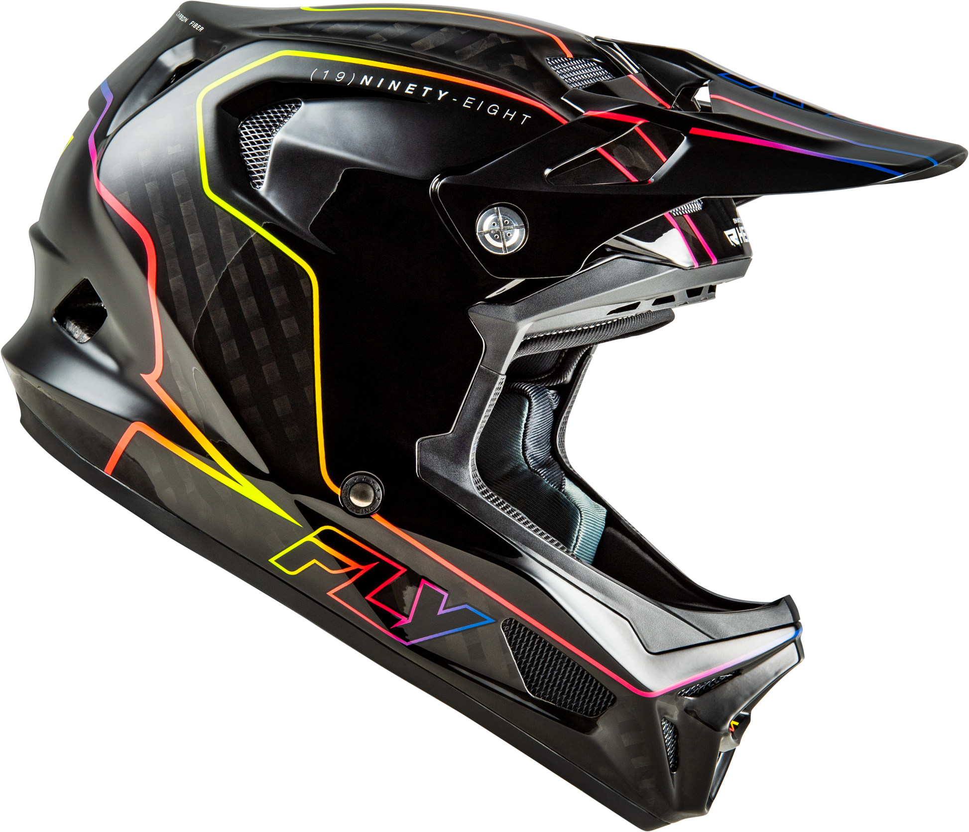 Werx R Flow Carbon Helmet Black Carbon/Black/Multi Md