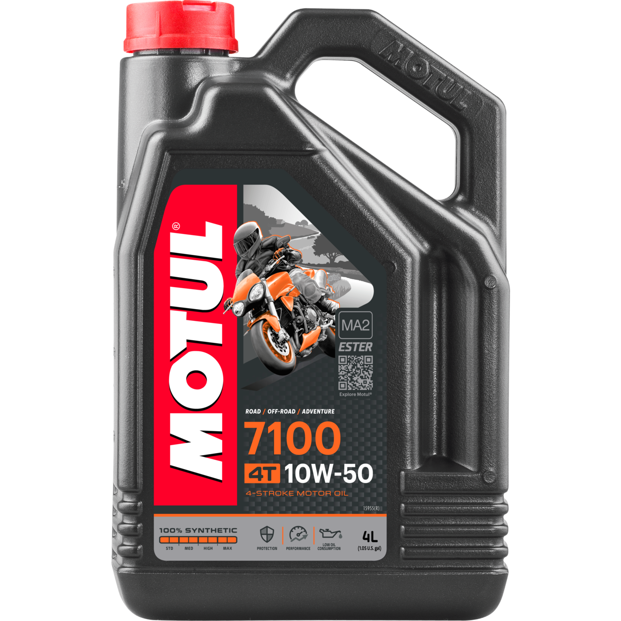 7100 Full Syn Oil 10w50 4t 4l (4/Case  Sold Ea)
