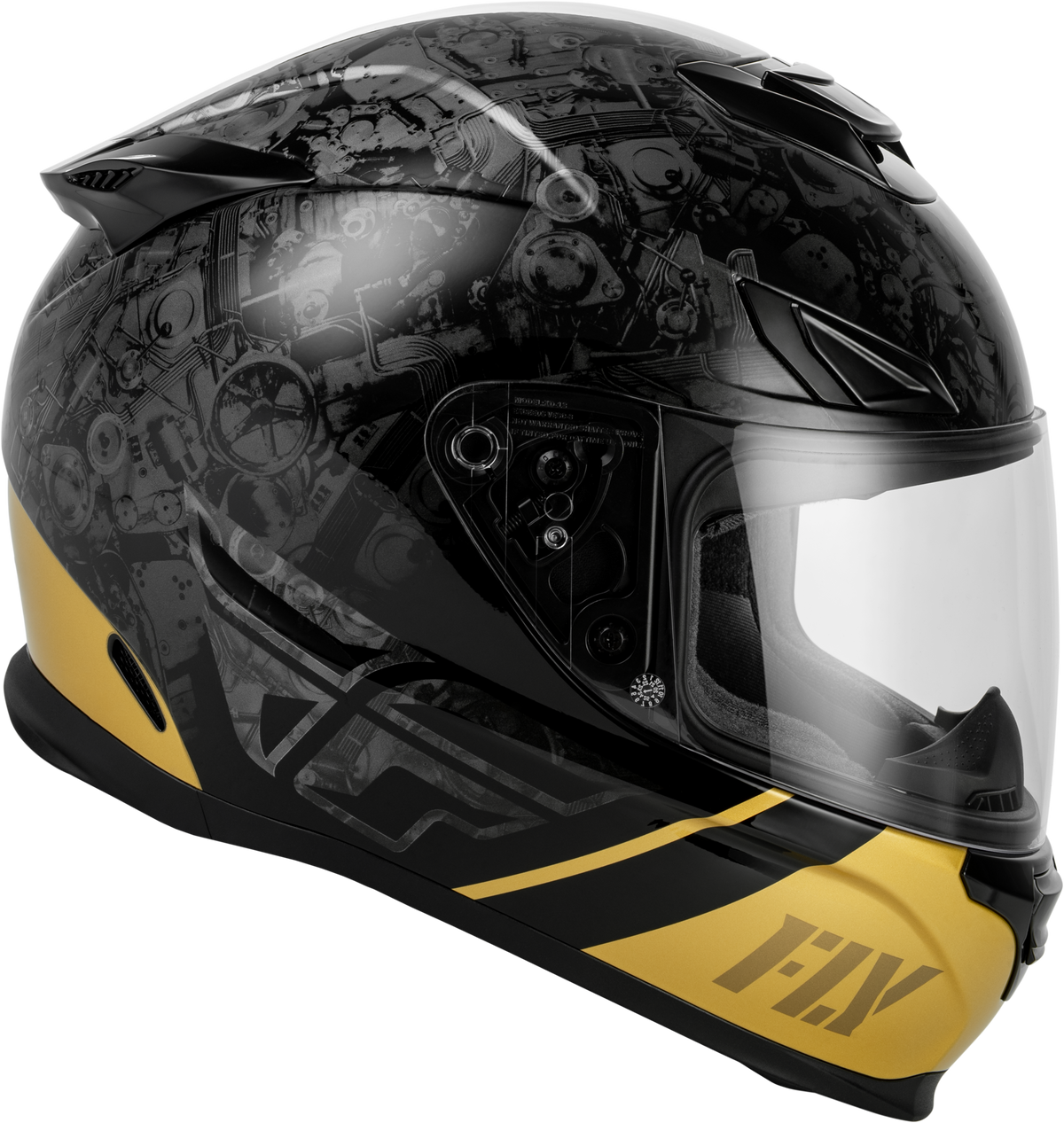 Sentinel Mech Helmet Black/Grey/Gold 2x