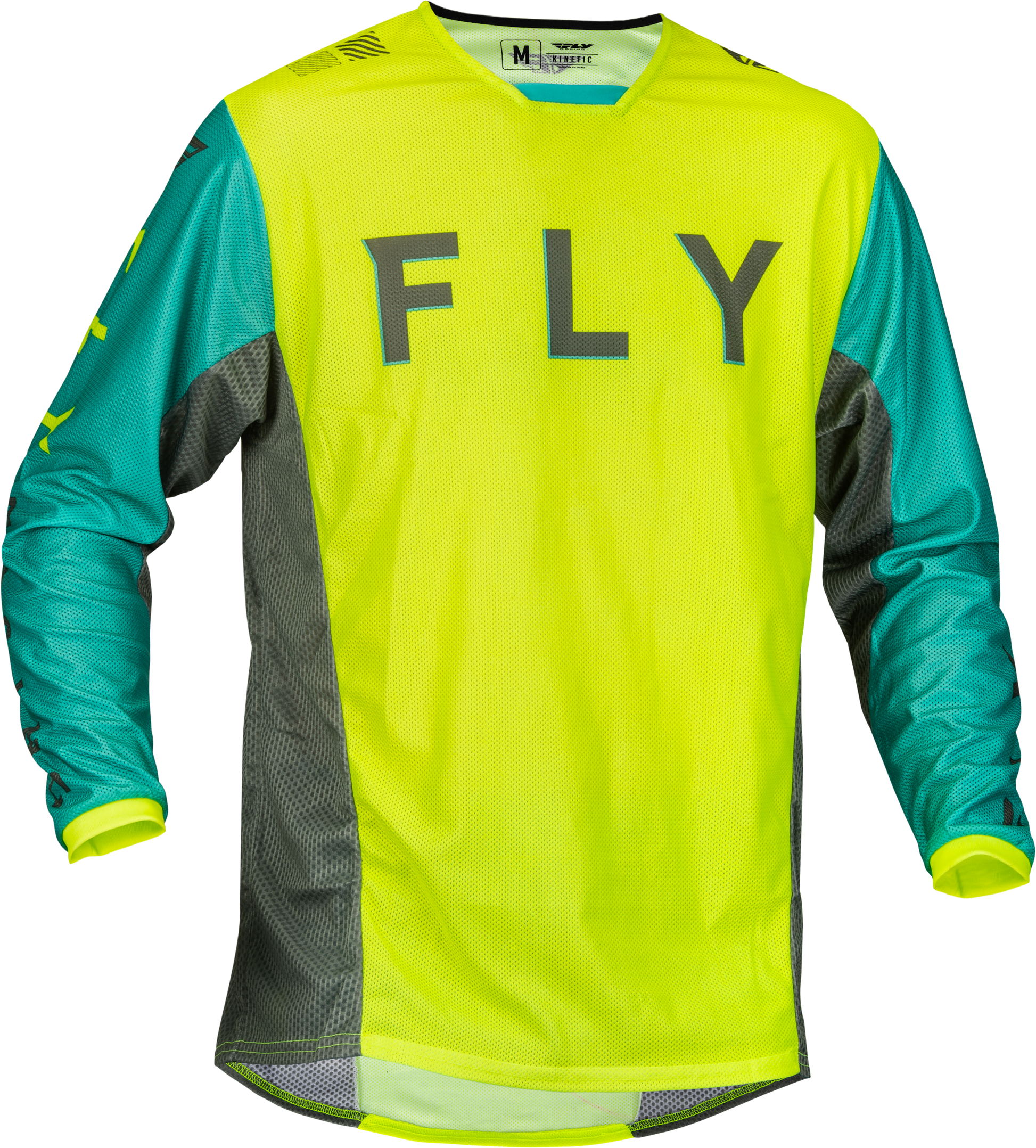 Kinetic Mesh Kore Jersey Hi Vis/Teal/Grey Xl