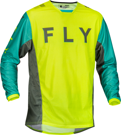 Kinetic Mesh Kore Jersey Hi Vis/Teal/Grey Lg
