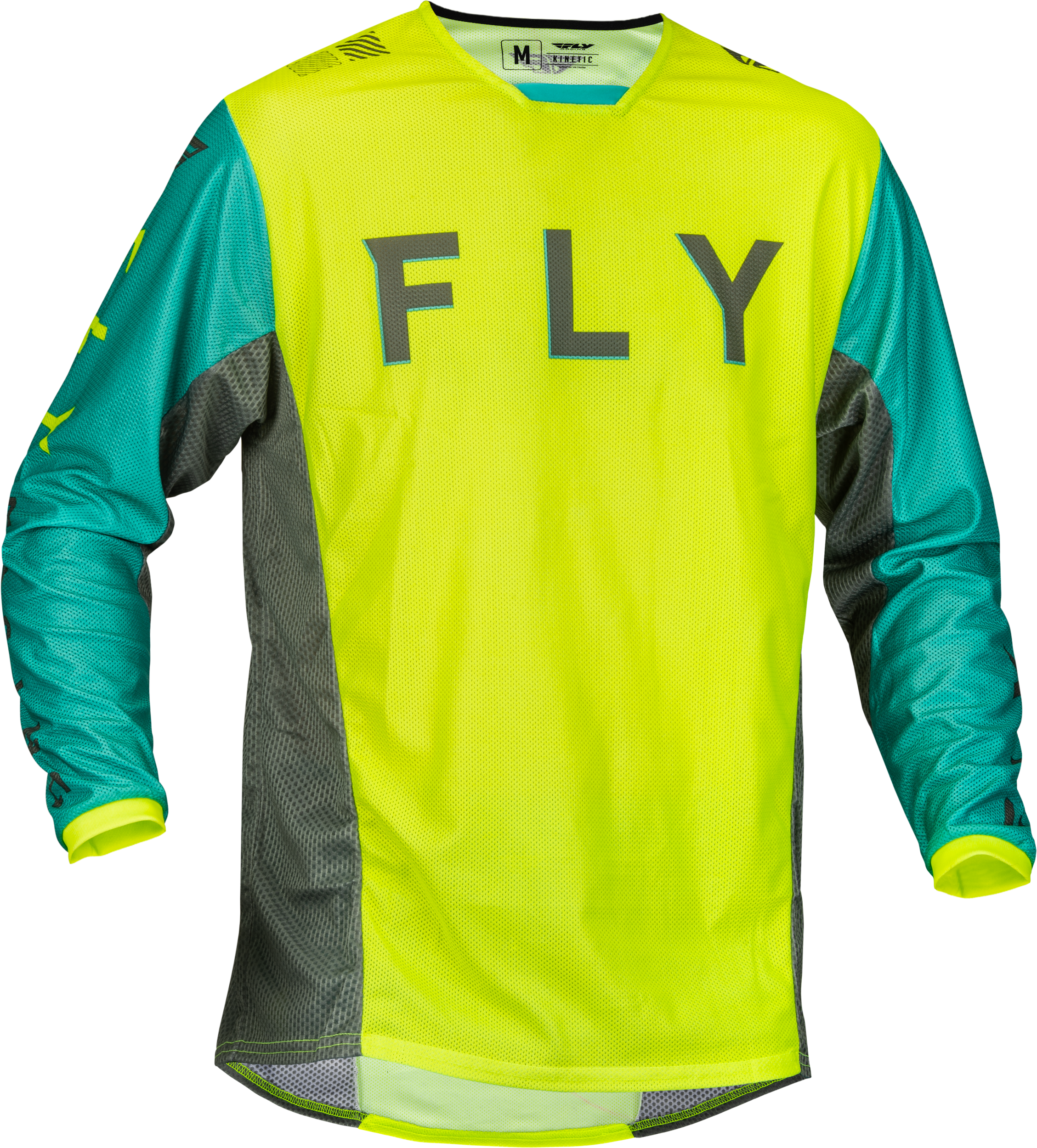 Kinetic Mesh Kore Jersey Hi Vis/Teal/Grey Sm