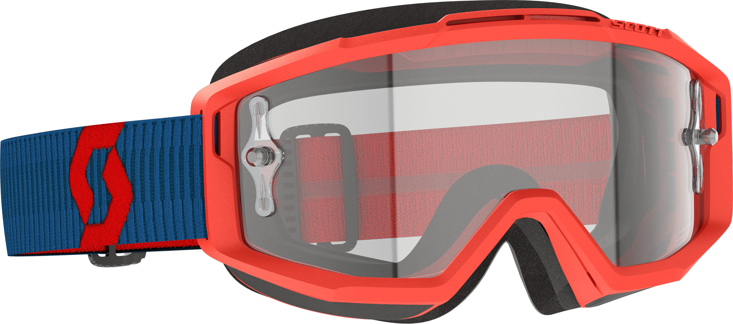 Split Otg Goggle Drk Blue/Neon Rd Clear Works