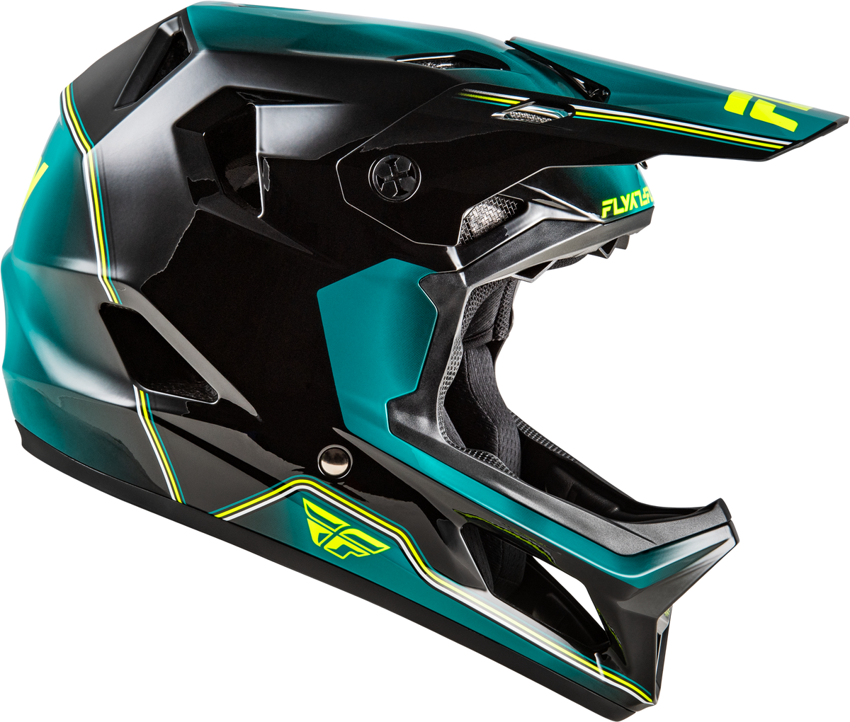 Yth Rayce Repeat Bicycle Hlmt Black/Teal/Hi Vis Ys