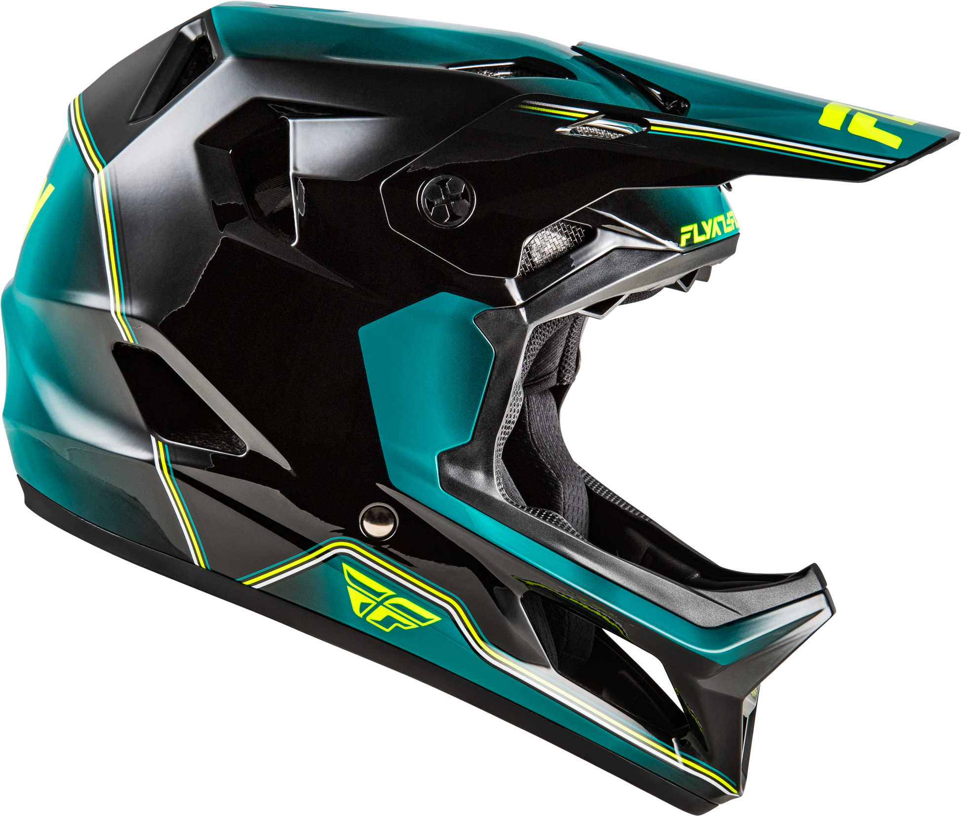 Yth Rayce Repeat Bicycle Hlmt Black/Teal/Hi Vis Ys