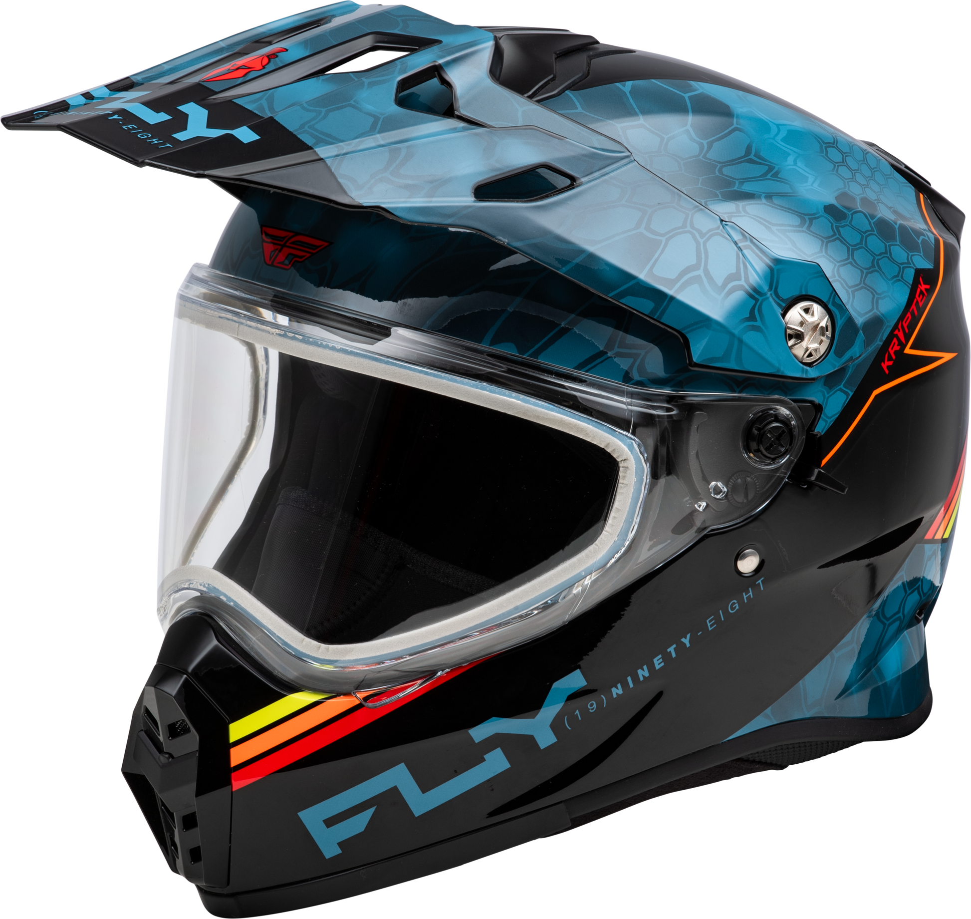Trekker Cw Conceal Helmet Dual Shld Slate/Black/Red 2x