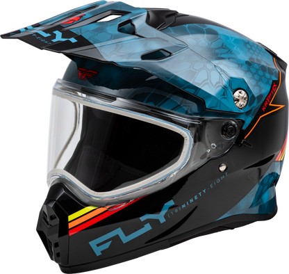 Trekker Cw Conceal Helmet Dual Shld Slate/Black/Red 2x