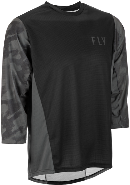 Ripa 3/4 Sleeve Jersey Black/Grey Camo Md