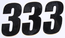 Number 3 Black 4" 3/Pk