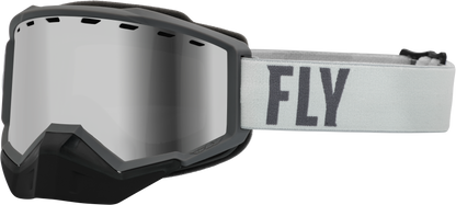 Focus Snow Goggle Gry/Dark Gry W/ Silver Mirror/Smoke Lens