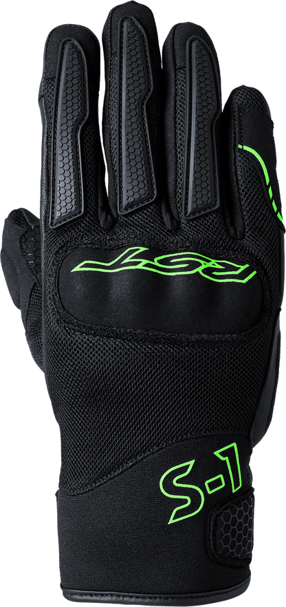 S1 Mesh Ce Glove Black/Neon Green  Sm
