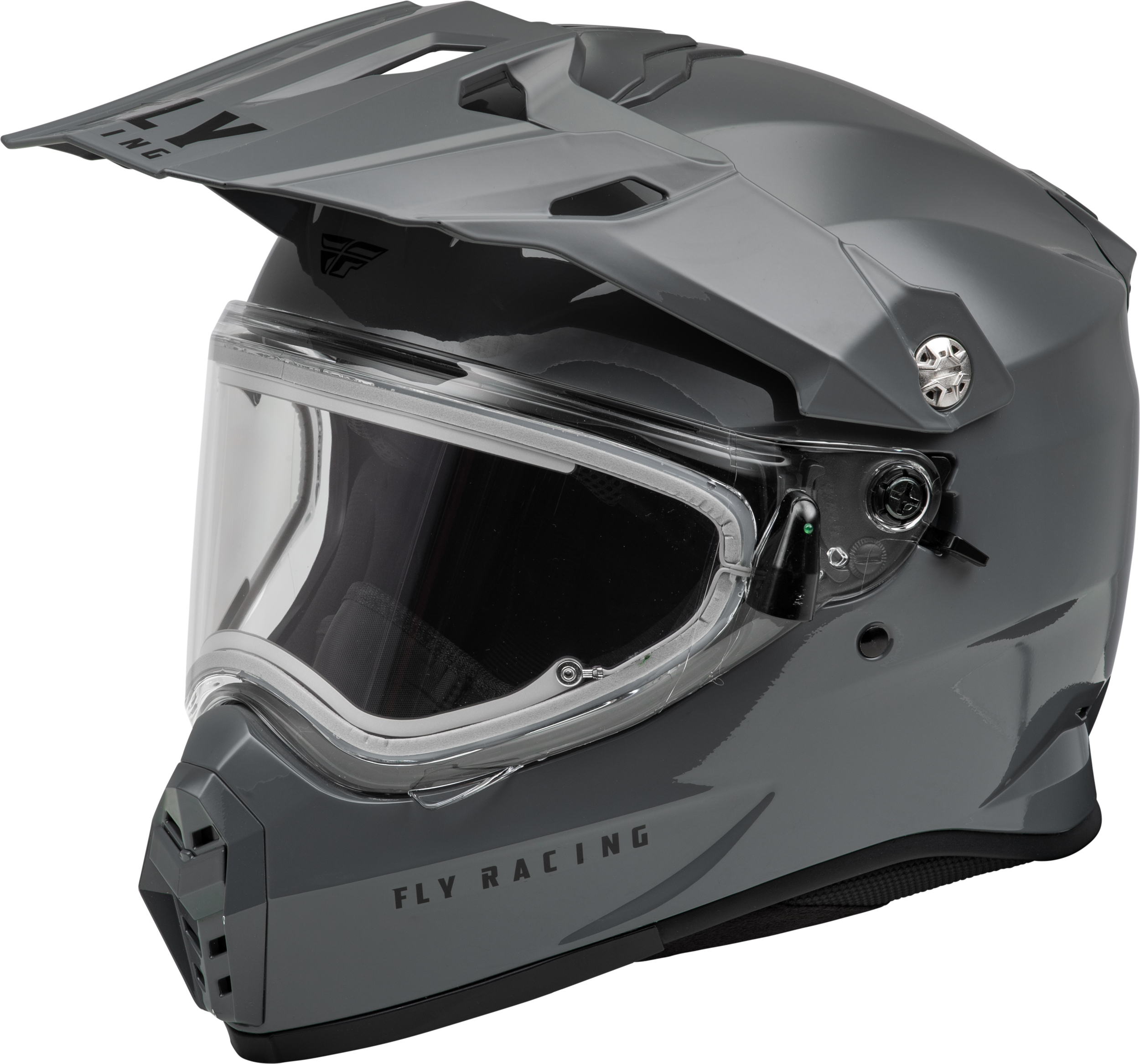 Trekker Cw Solid Helmet Elec Shld Grey 2x