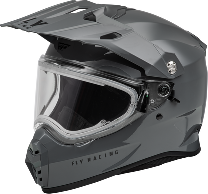 Trekker Cw Solid Helmet Elec Shld Grey 2x