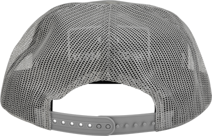 Flat Bill Patch Hat Grey