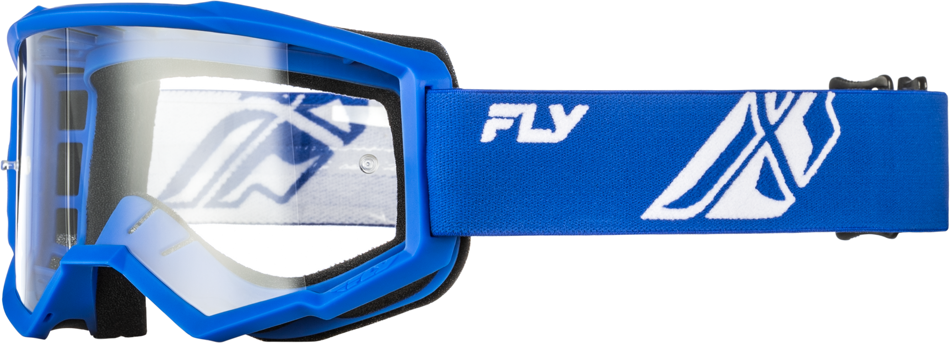 Youth Focus Goggle Blue/White W/ Clear Lens