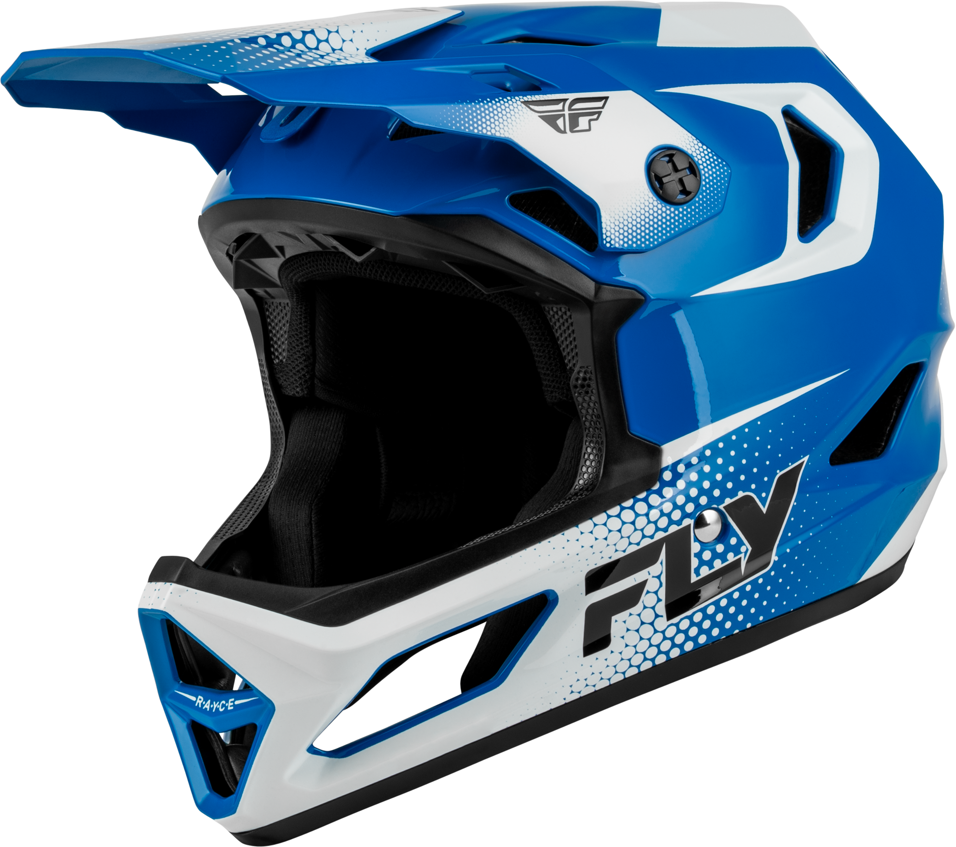 Yth Rayce Sonar Bicycle Hlmt Blue/White/Black Ys