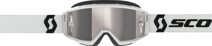 Primal Goggle White Silver Chrome Works