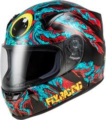 Revolt Space Creep Helmet Light Blue/Black/Red 2x