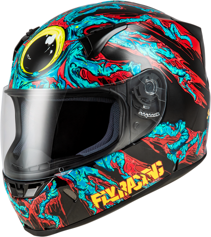 Revolt Space Creep Helmet Light Blue/Black/Red Lg