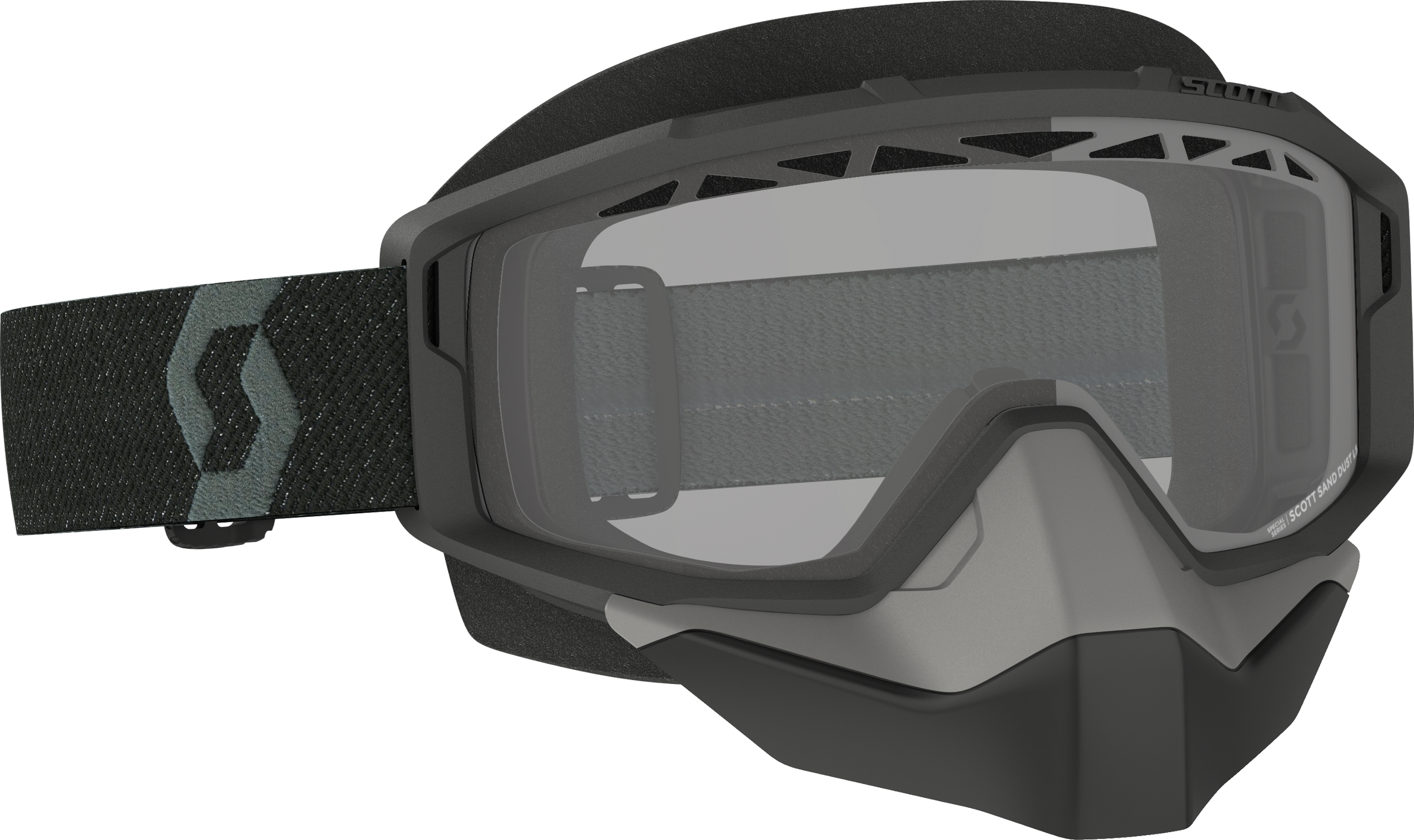 Primal Goggle Snow Cross Black W/Clear