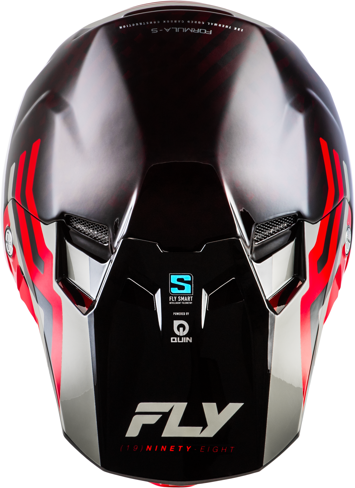 Formula S Carbon Byte Helmet Red Carbon/Red/Grey Xl