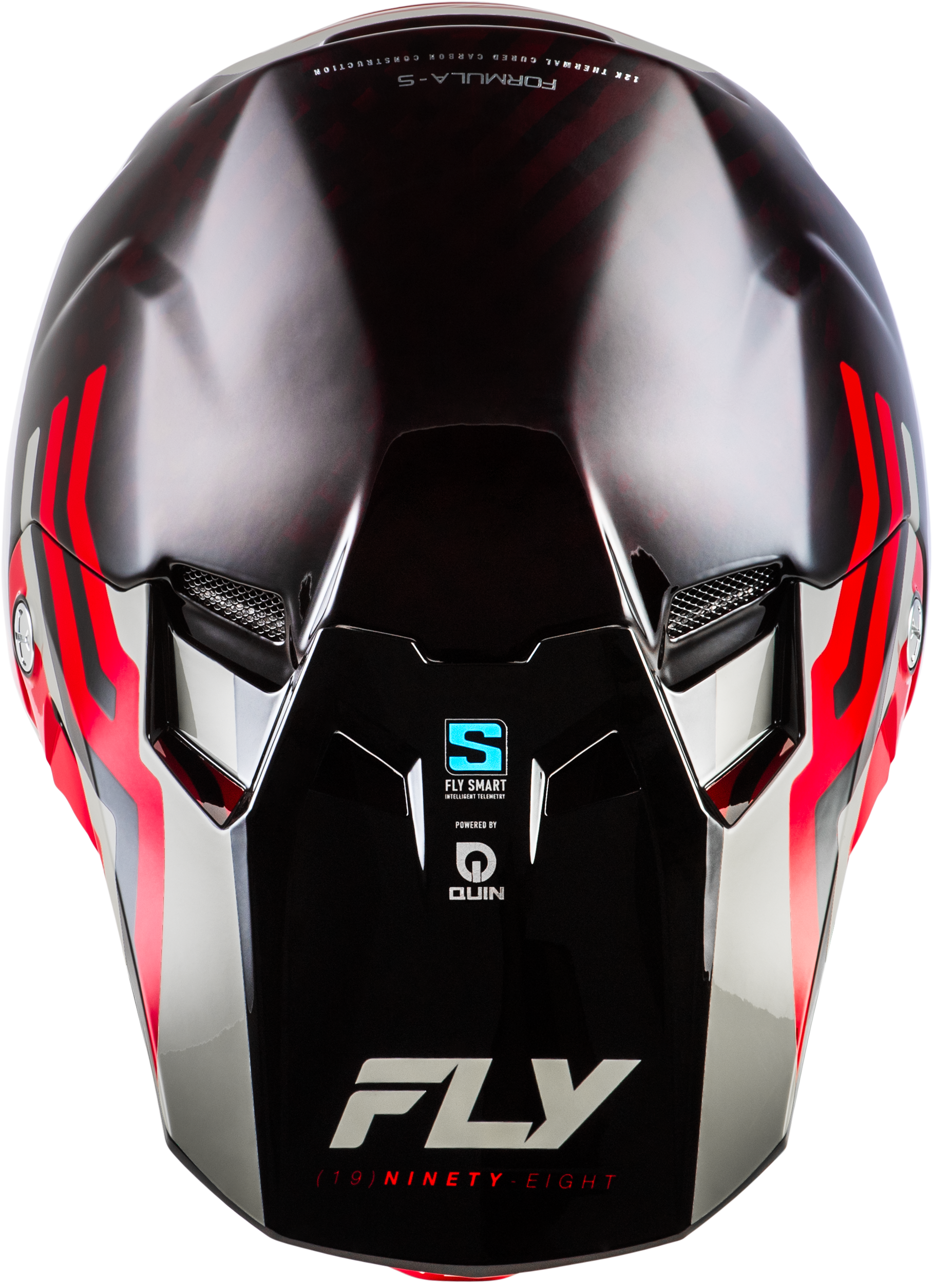 Formula S Carbon Byte Helmet Red Carbon/Red/Grey Xl