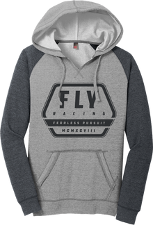 Women's Fly Track Hoodie Grey Heather/Charcoal Sm