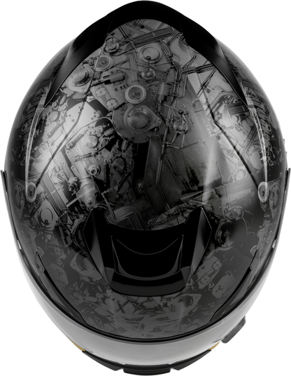 Sentinel Mech Helmet Black/Grey/Gold Lg