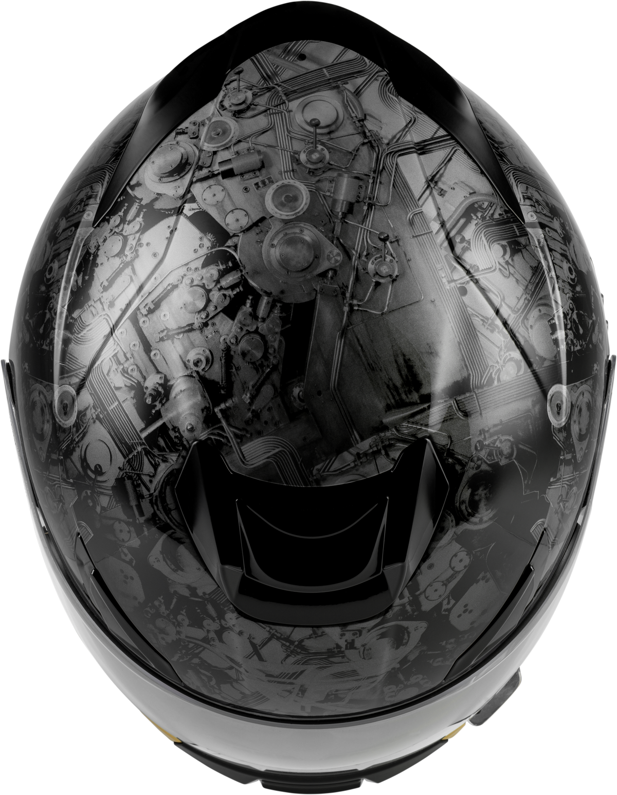Sentinel Mech Helmet Black/Grey/Gold Sm