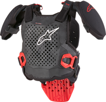 A 5 S Youth Chest Protector Black/White/Red Lg/Xl