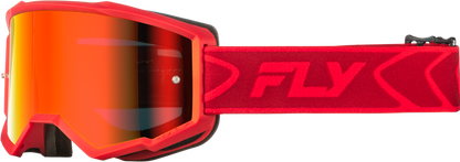 Zone Goggle Red/Crimson W/ Red Mirror/Smoke Lens
