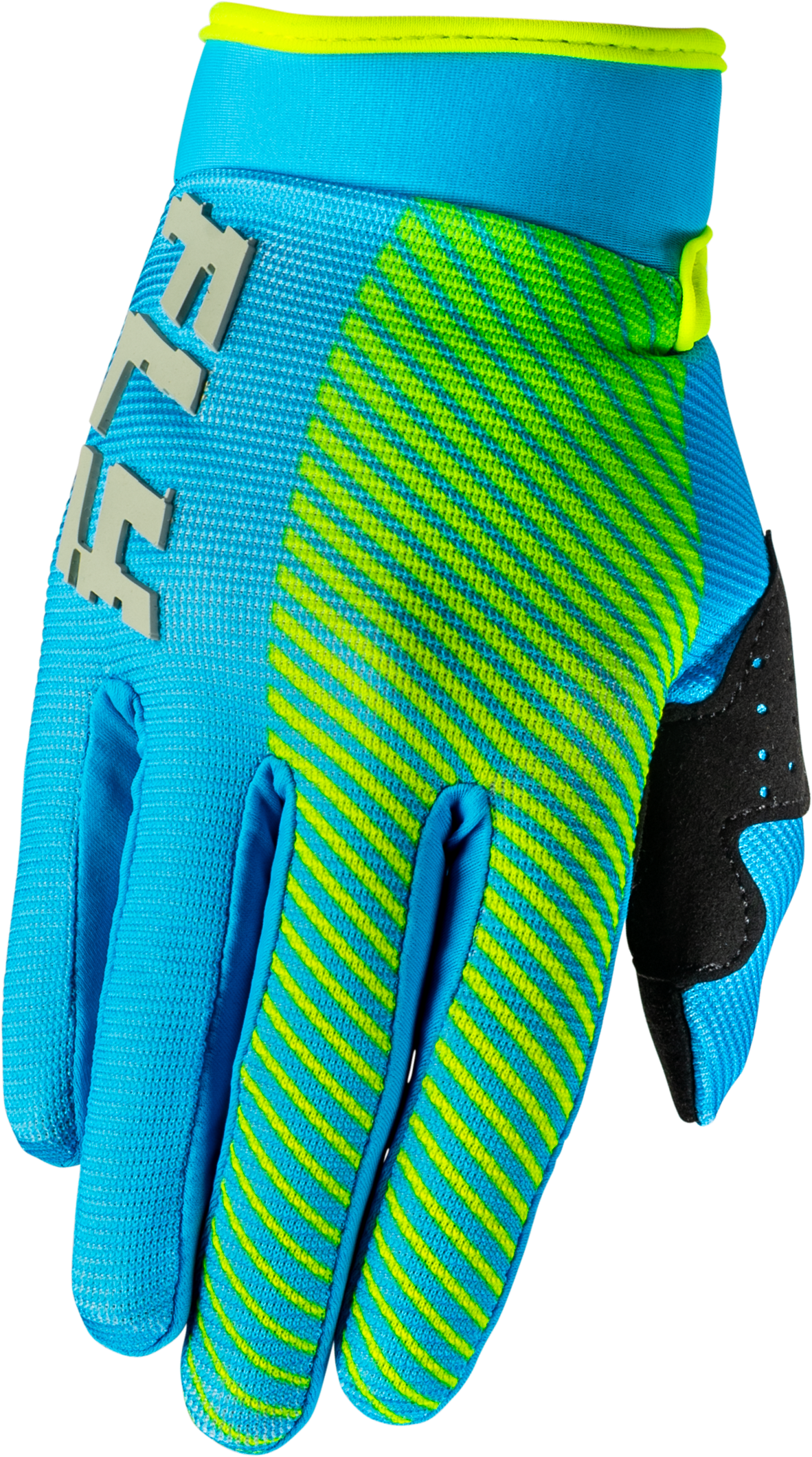 Youth F 16 Gloves Blue/Hi Vis Yxs