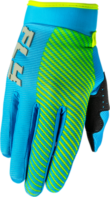 Youth F 16 Gloves Blue/Hi Vis Y2xs