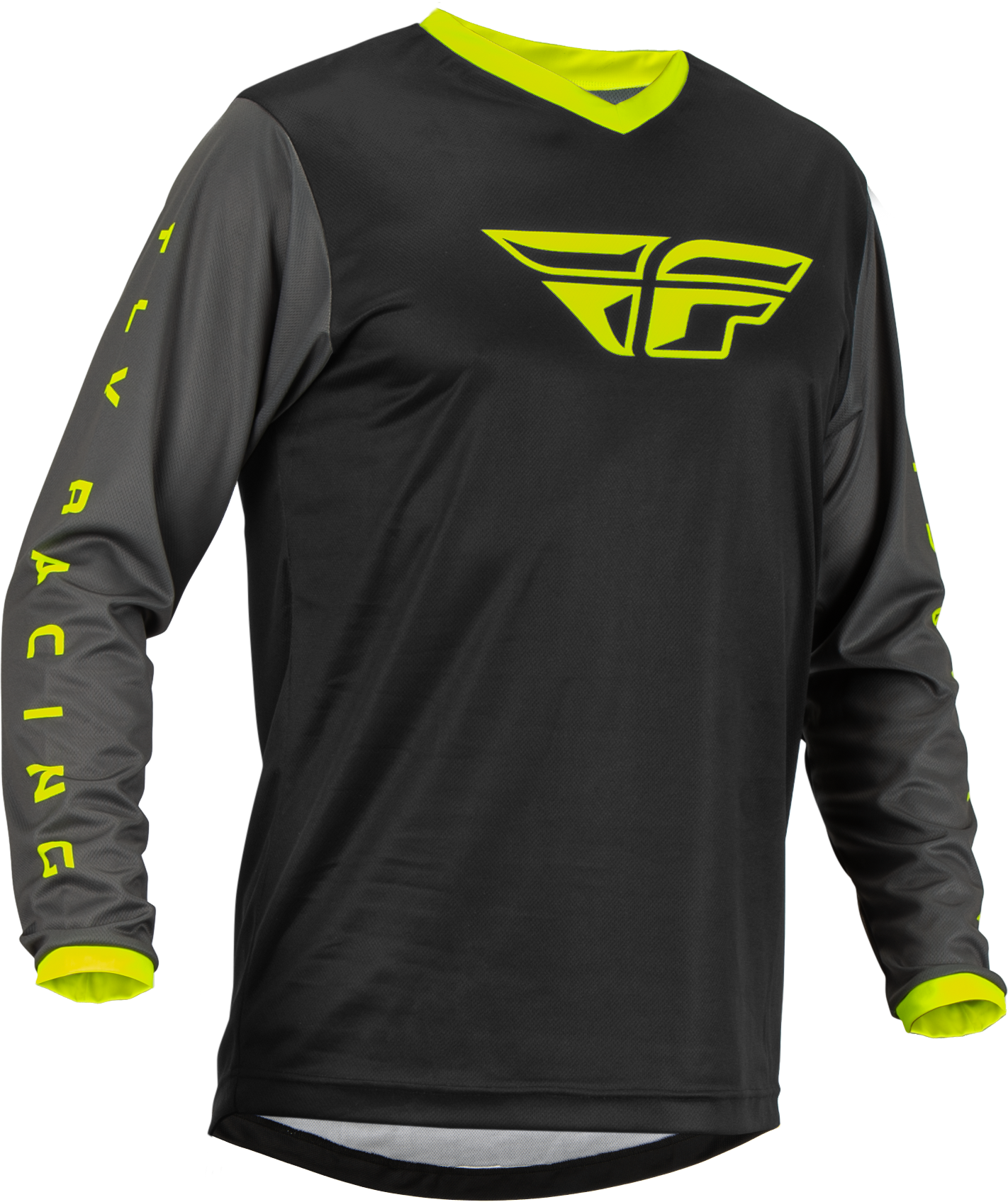 F 16 Jersey Black/Grey/Hi Vis Lg