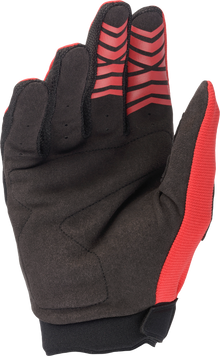 Youth & Kids Full Bore Gloves Bright Red/Black Ys