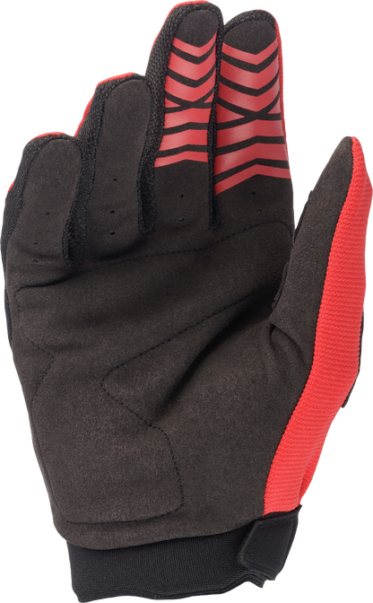 Youth & Kids Full Bore Gloves Bright Red/Black Y3xs