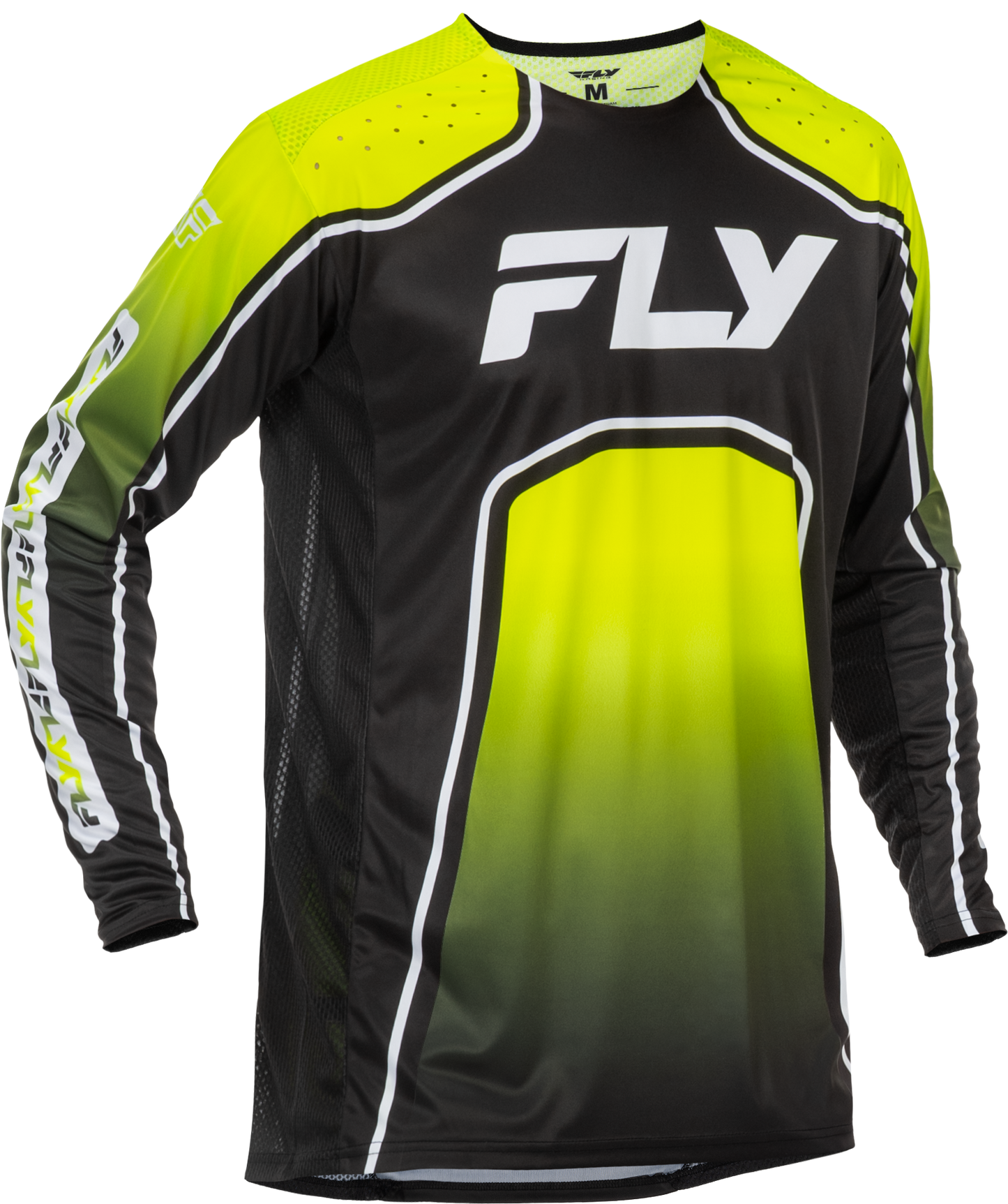 Youth Rayce Bicycle Jersey Lime/Black/White Ym