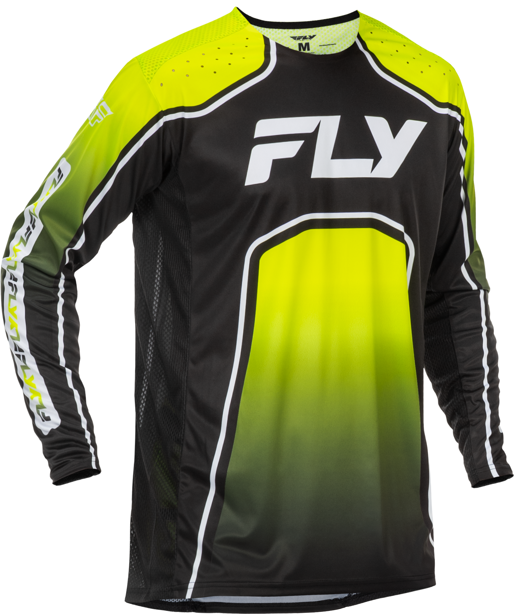 Rayce Bicycle Jersey Lime/Black/White Sm