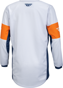 Youth Kinetic Khaos Jersey White/Navy/Orange Ym