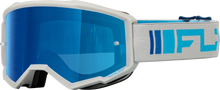 Zone Goggle Silver/Blue W/ Dark Blue Mirror/Smoke Lens