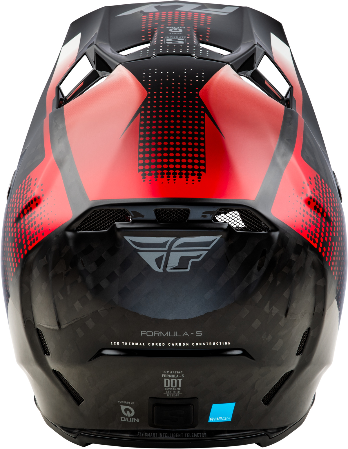 Yth Formula S Carbon Protocol Helmet Black Carbon/Red Yl