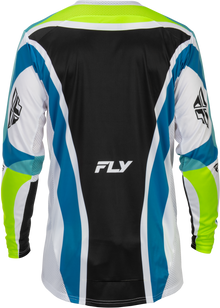 Lite Le Current Jersey White/Lime/Blue Lg
