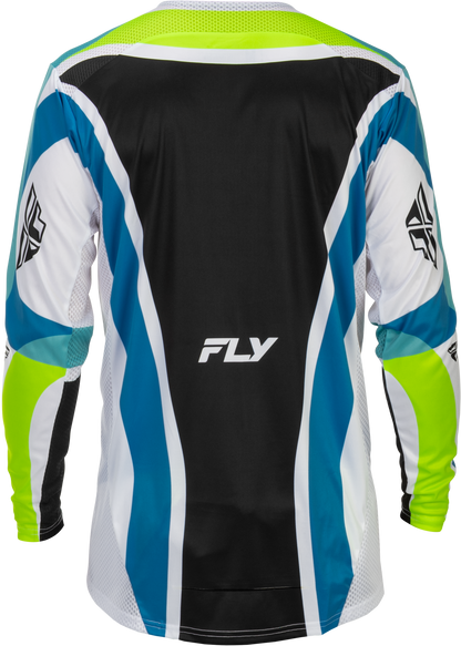 Lite Le Current Jersey White/Lime/Blue Md
